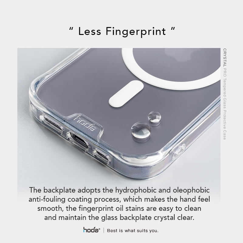 Ốp lưng dành cho iPhone 14 Pro/14 Pro Max Hoda Crystal Pro with Magnetic - Hàng Nhập Khẩu