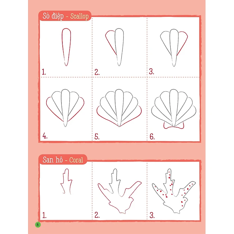 Sách Họa Sĩ Tí Hon - Learn To Draw... Ocean Wonders! - Nào, Ta Cùng Học Vẽ… Đại Dương Diệu Kỳ!