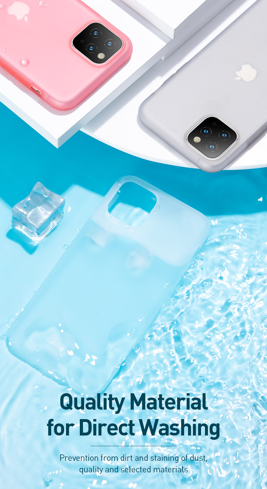 Ốp lưng Baseus Jelly Liquid Silica Gel Protective Case chống va đập, bám bẩn cho iPhone 11/Pro/ Pro Max - Hàng chính hãng