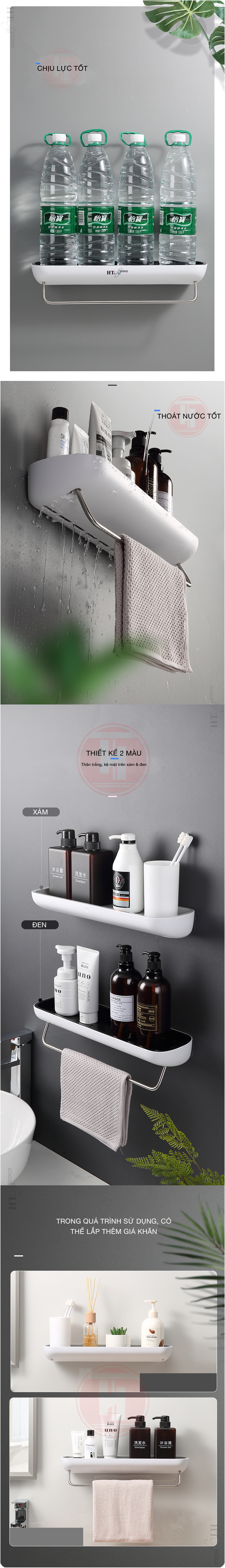 Kệ để đồ nhà tắm cao cấp HT SYS- ECOCO