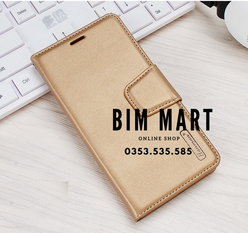 Bao da dạng ví dành cho Samsung A23 Hanman có quai cài - Hàng nhập khẩu