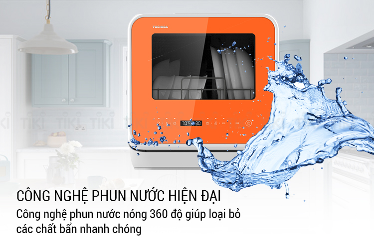 Máy Rửa Chén Toshiba DWS-22AVN(D) - Hàng Chính Hãng