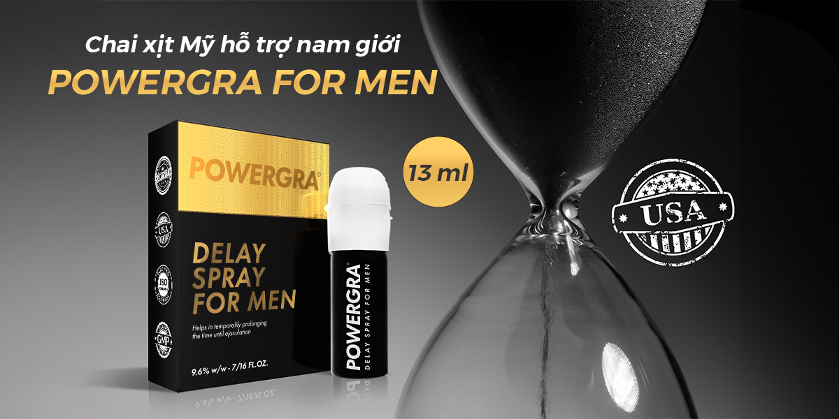 Chai xịt hỗ trợ nam giới Powergra For Men - Chai 13ml