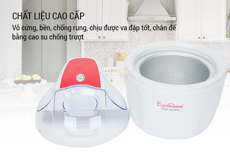 Máy Làm Kem Tươi Gia Đình Eurohome EIM-150 - Đỏ