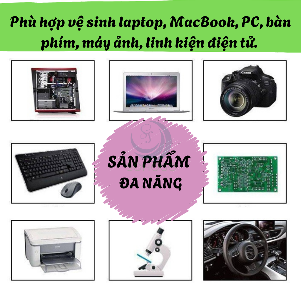 Chai xịt vệ sinh máy ảnh, bàn phím, bo mạch máy tính 450ML- Bình xịt khí nén đa năng dùng cho máy quay, ống kính, điện thoại...- Hàng nhập khẩu