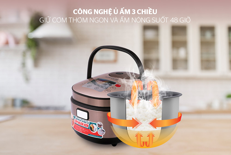 Nồi Cơm Điện Tử Sunhouse Mama SHD8915 (1.5L) - Hàng Chính Hãng