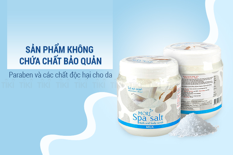Muối Tắm Spa Mori Sữa Mori Spa Salt - Milk (700ml)