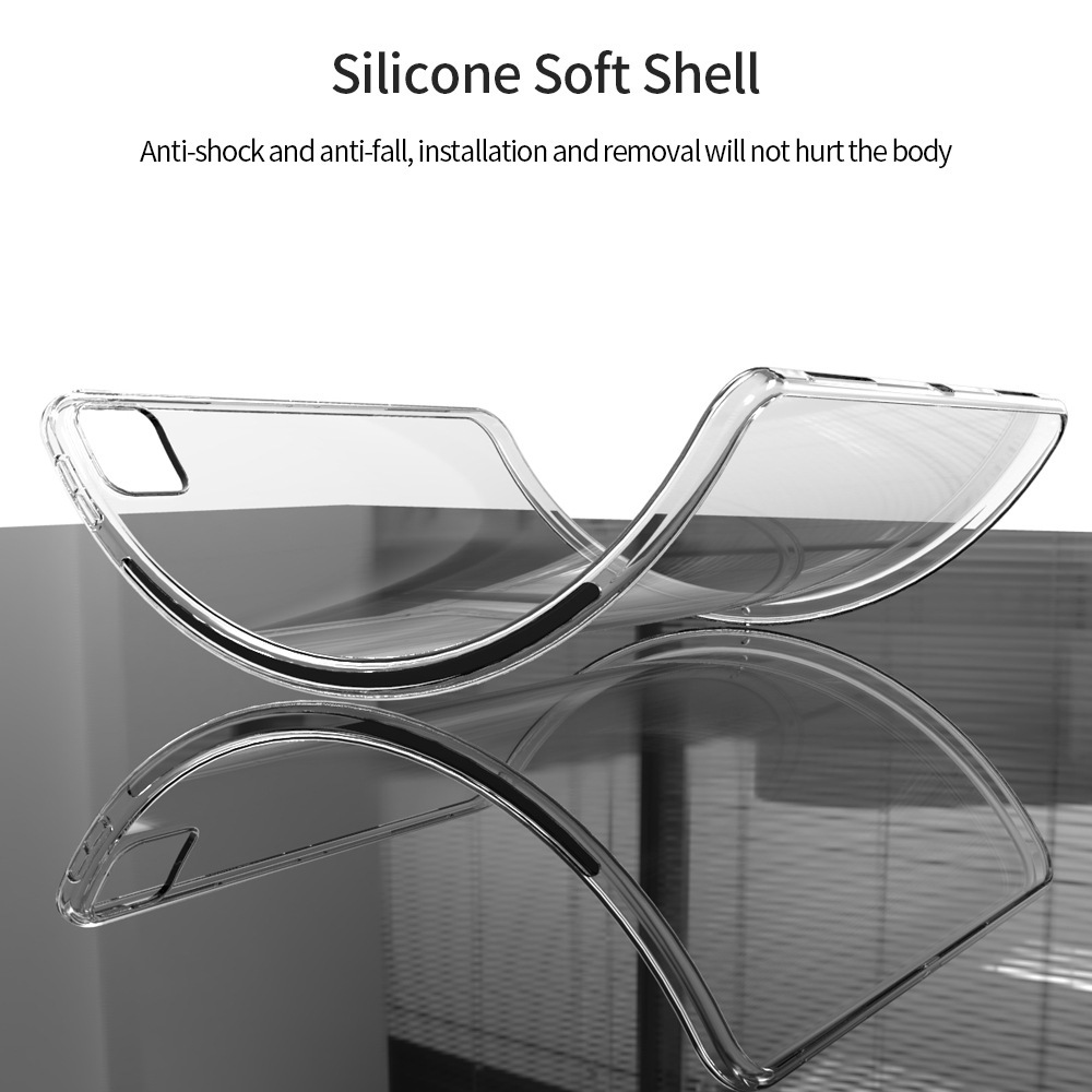 Ốp lưng silicon dẻo trong dành cho iPad Pro 11 inch M4 2024 , chống bụi bẩn có gờ bảo vệ camera - hàng nhập khẩu