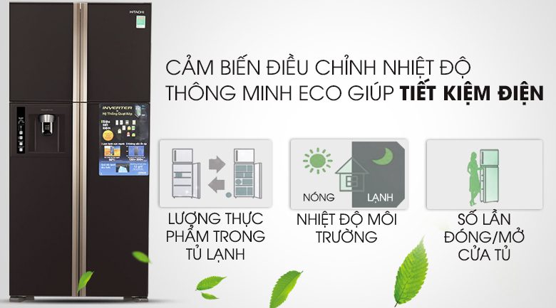 Tủ Lạnh Inverter Hitachi R-W660FPGV3X-GBW (540L)