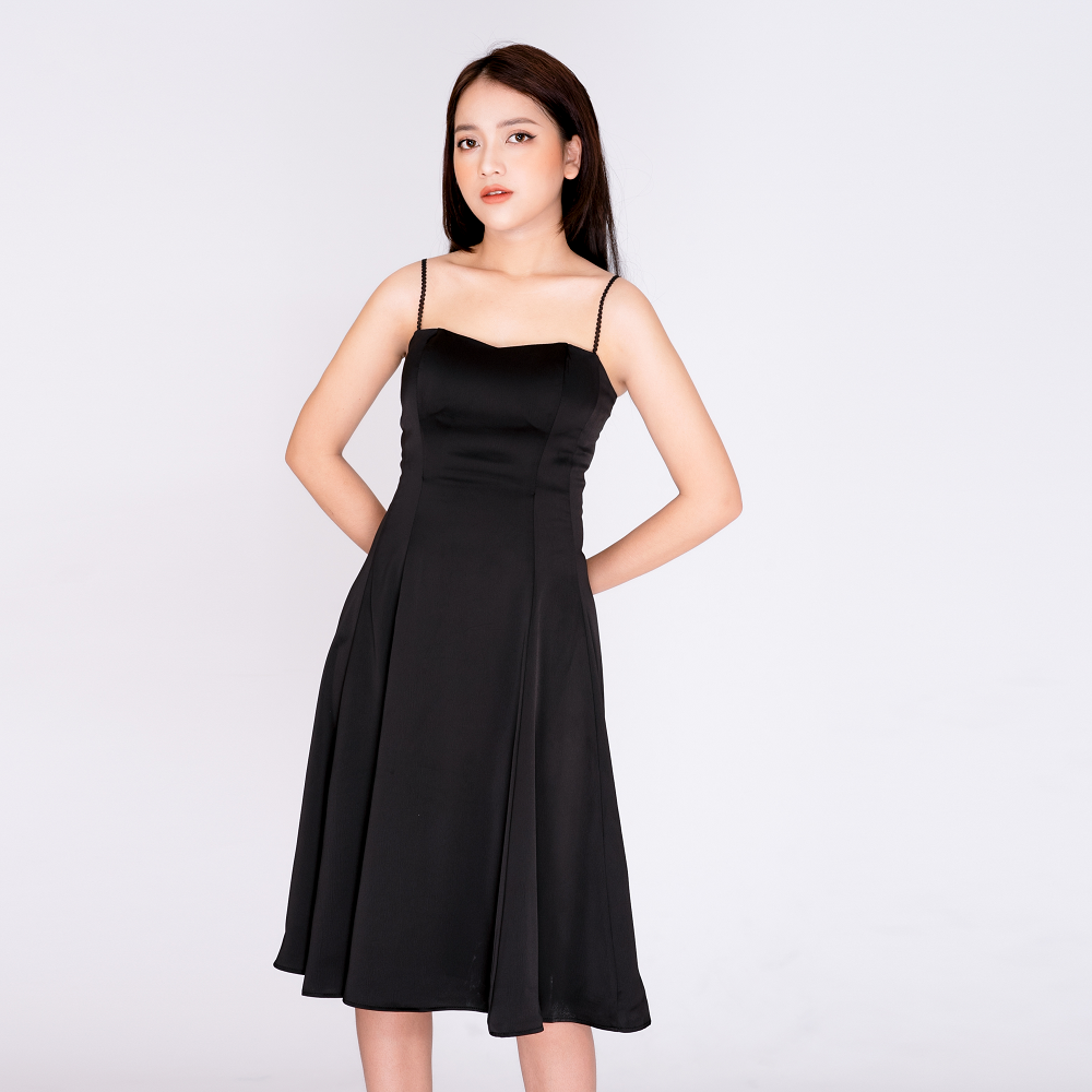 Đầm xòe midi 2 dây cúp đầy quyến rũ  Hàng đẹp với giá tốt nhất