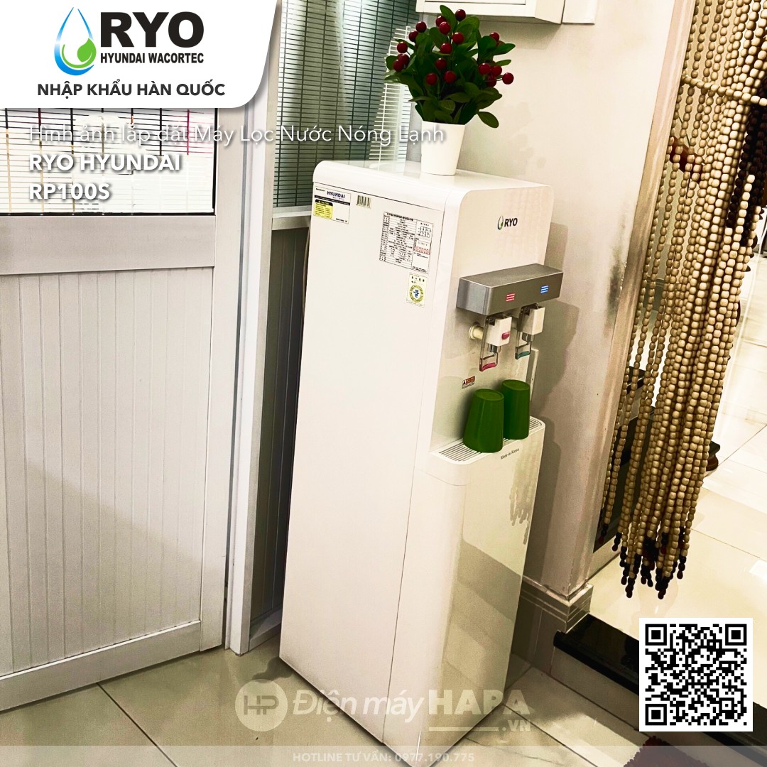 Ảnh lắp đặt thực tế của Máy Lọc Nước Nóng Lạnh RYO Hyundai RP100S - Nhập khẩu Hàn Quốc - Hàng Chính Hãng - 04