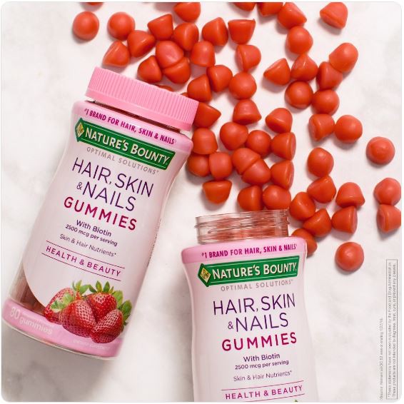 Mua Kẹo dẻo bổ sung biotin đẹp da, tóc, móng Nature's Bounty Hair, Skin & Nails Gummies 230 Viên (Vị dâu) - Nhập khẩu Mỹ Mua Kẹo dẻo bổ sung biotin đẹp da, tóc, móng Nature's Bounty Hair, Skin & Nails Gummies 230 Viên (Vị dâu) - Nhập khẩu Mỹ