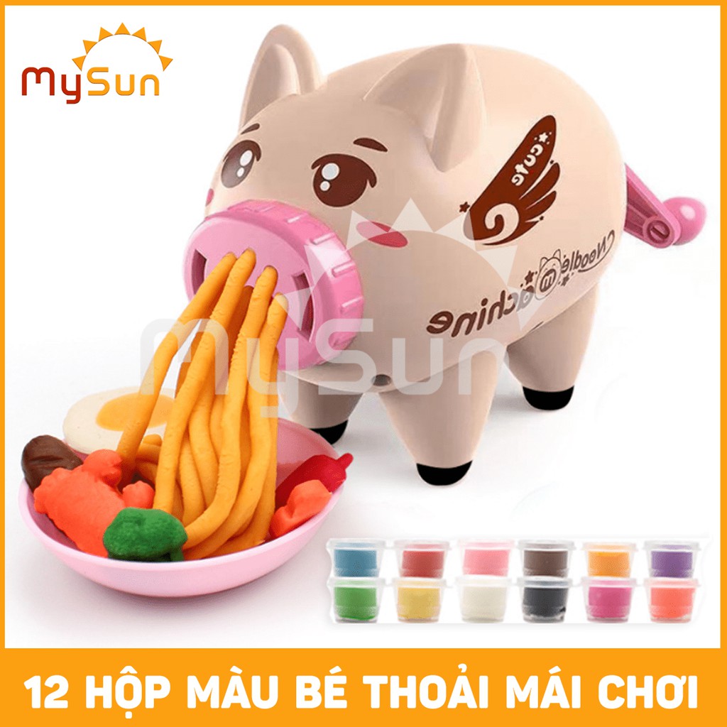 bộ đồ chơi đất nặn bột mì trẻ em sinh học tự khô cho bé bộ đồ chơi nấu ăn 3