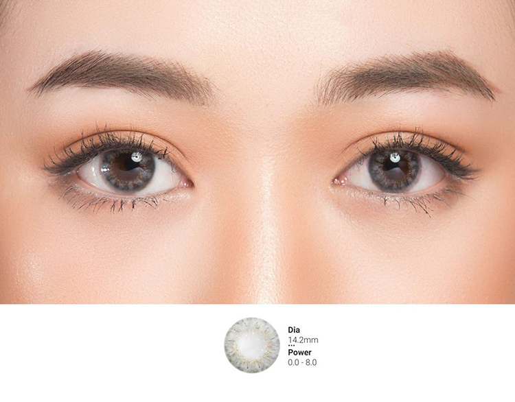 [Một miếng] Kính áp tròng CHERRY GRAY 4,5 độ