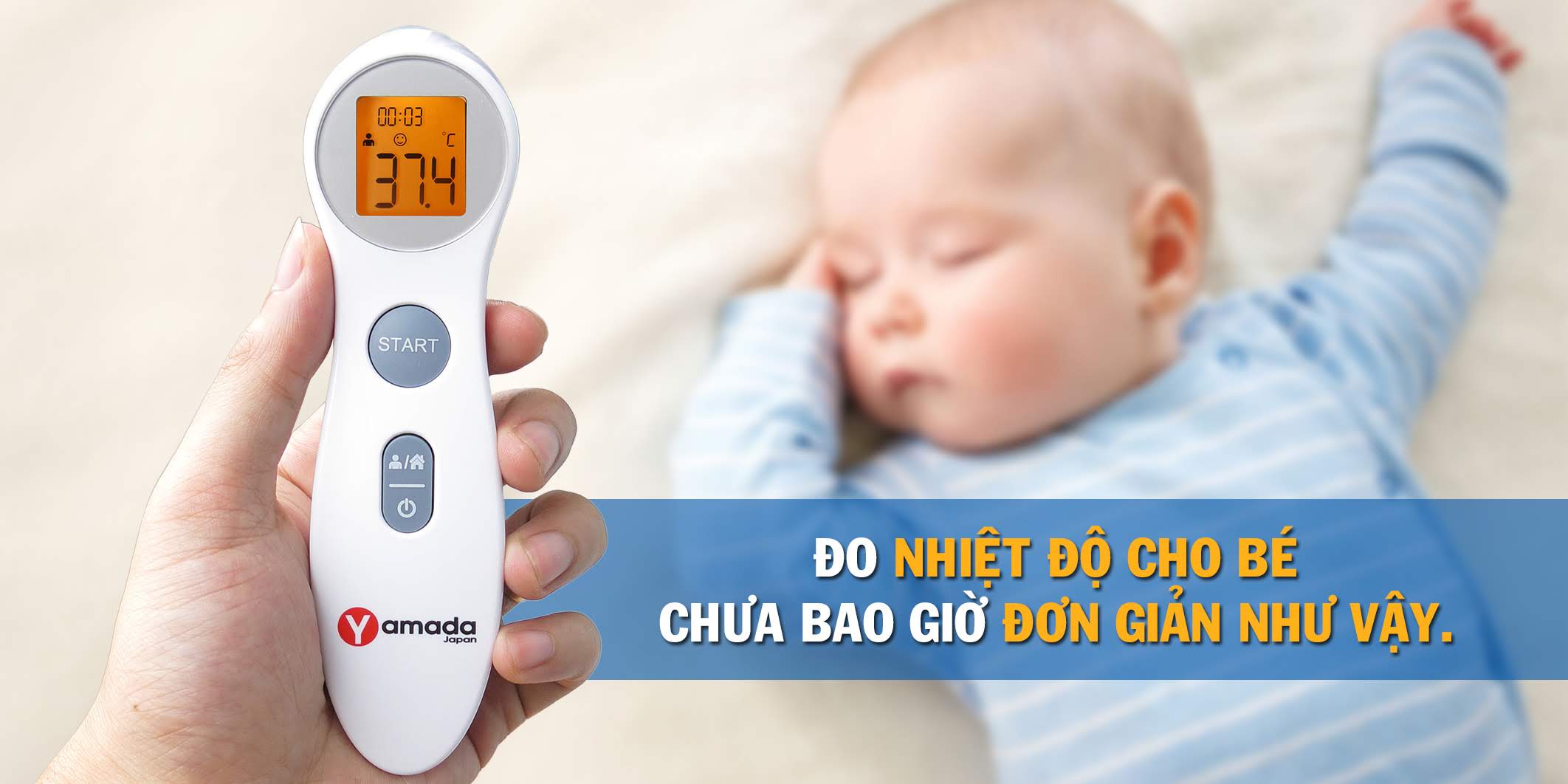 Nhiệt kế điện tử hồng ngoại đo trán Yamada - Đo không chạm chỉ 1 giây thân nhiệt, sữa, nước tắm và nhiệt độ phòng 8