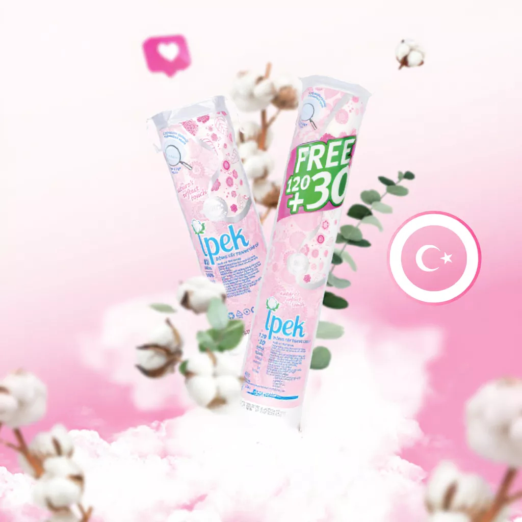 Bông Tẩy Trang Ipek 150 Miếng (Thổ Nhĩ Kỳ)