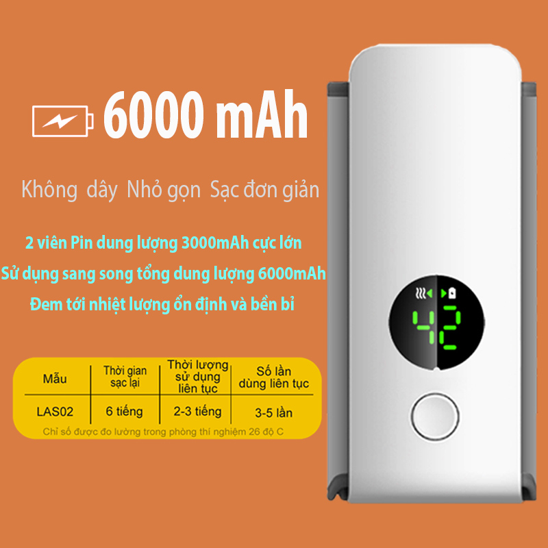 máy hâm sữa cầm tay finose las02 - dung lượng pin 6000mah 9