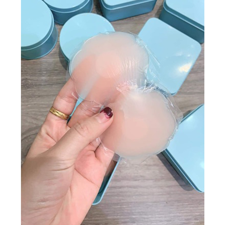 Hộp thiết 4 cặp miếng dán nhủ hoa silicon hoa mai GROFA