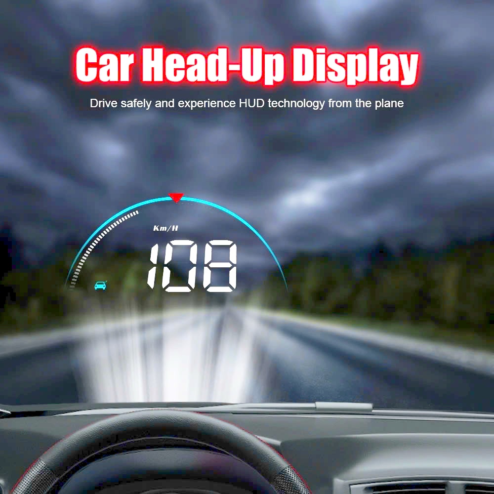 Thiết Bị Hiển Thị Tốc Độ Kính Lái Xe Hơi HUD OBD2 M8S 3.5 Inch Hiển Thị Rõ Nét Tự Lắp Đặt Đơn Giản Tại Nhà