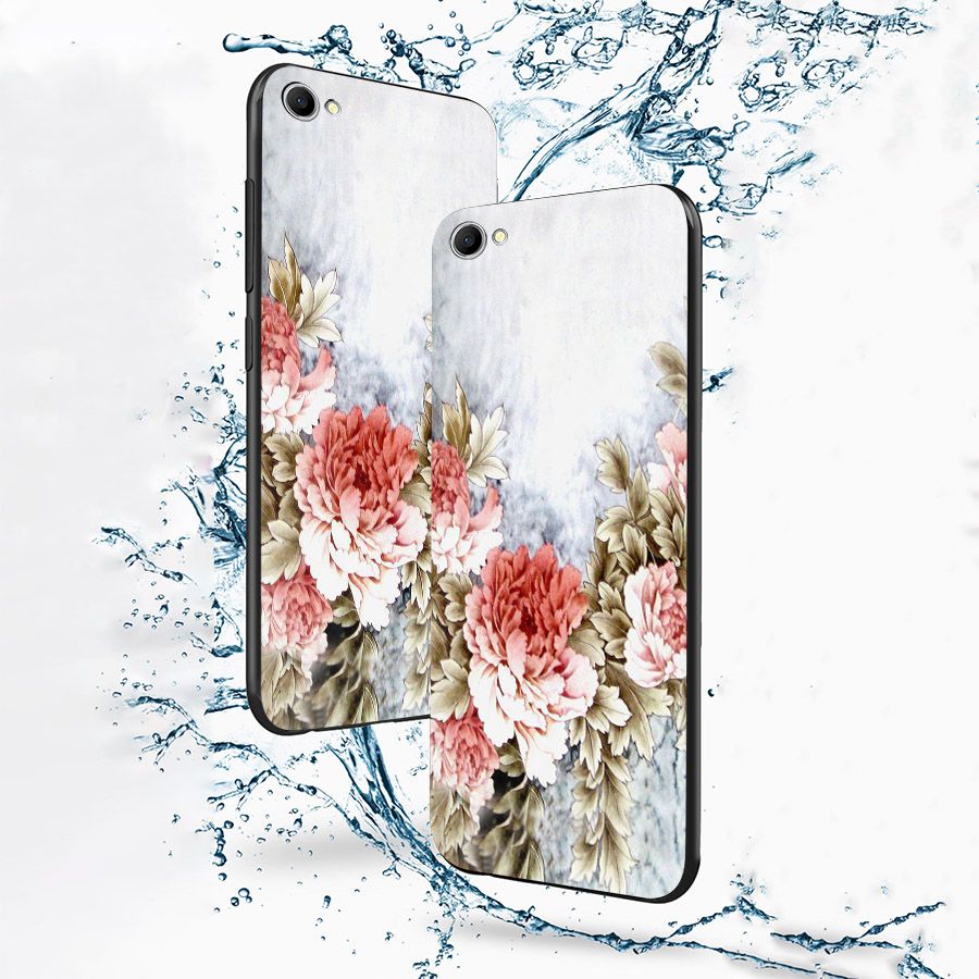 Ốp kính cường lực cho điện thoại Oppo A39/NEO9S - mẫu đơn MS MAUDON002