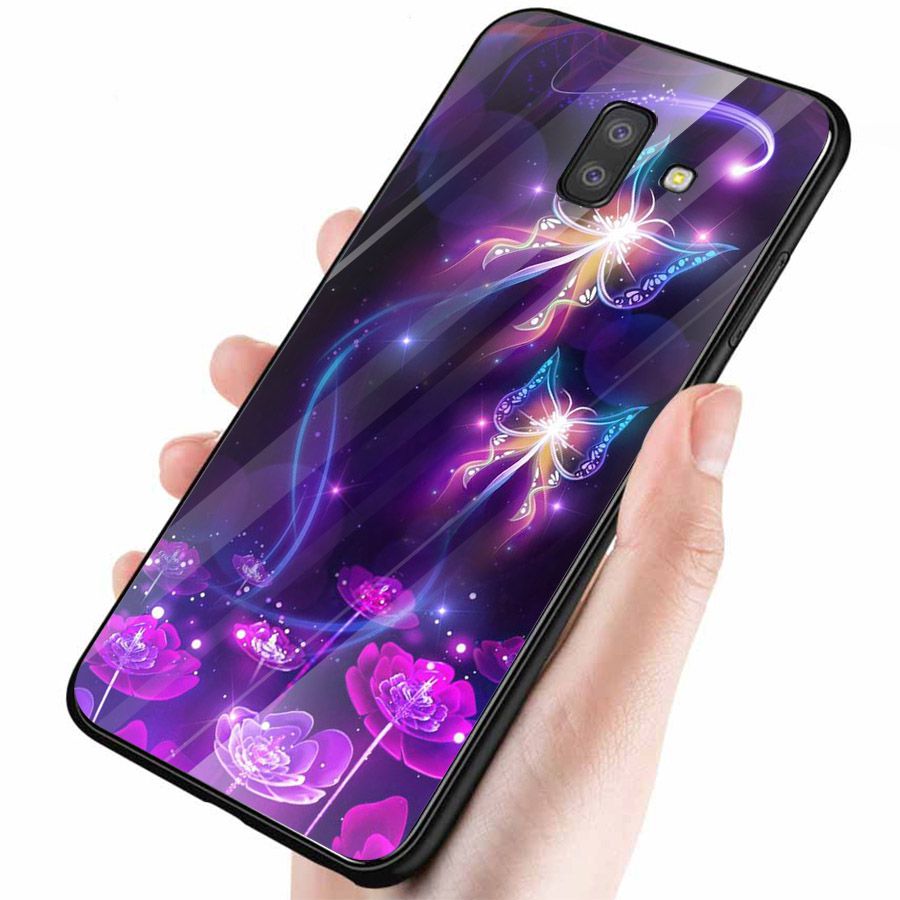 Ốp kính cường lực cho điện thoại Samsung Galaxy J4 - J6 - J6 PLUS - J6 PRIME - J8 - bướm đẹp MS ANH032