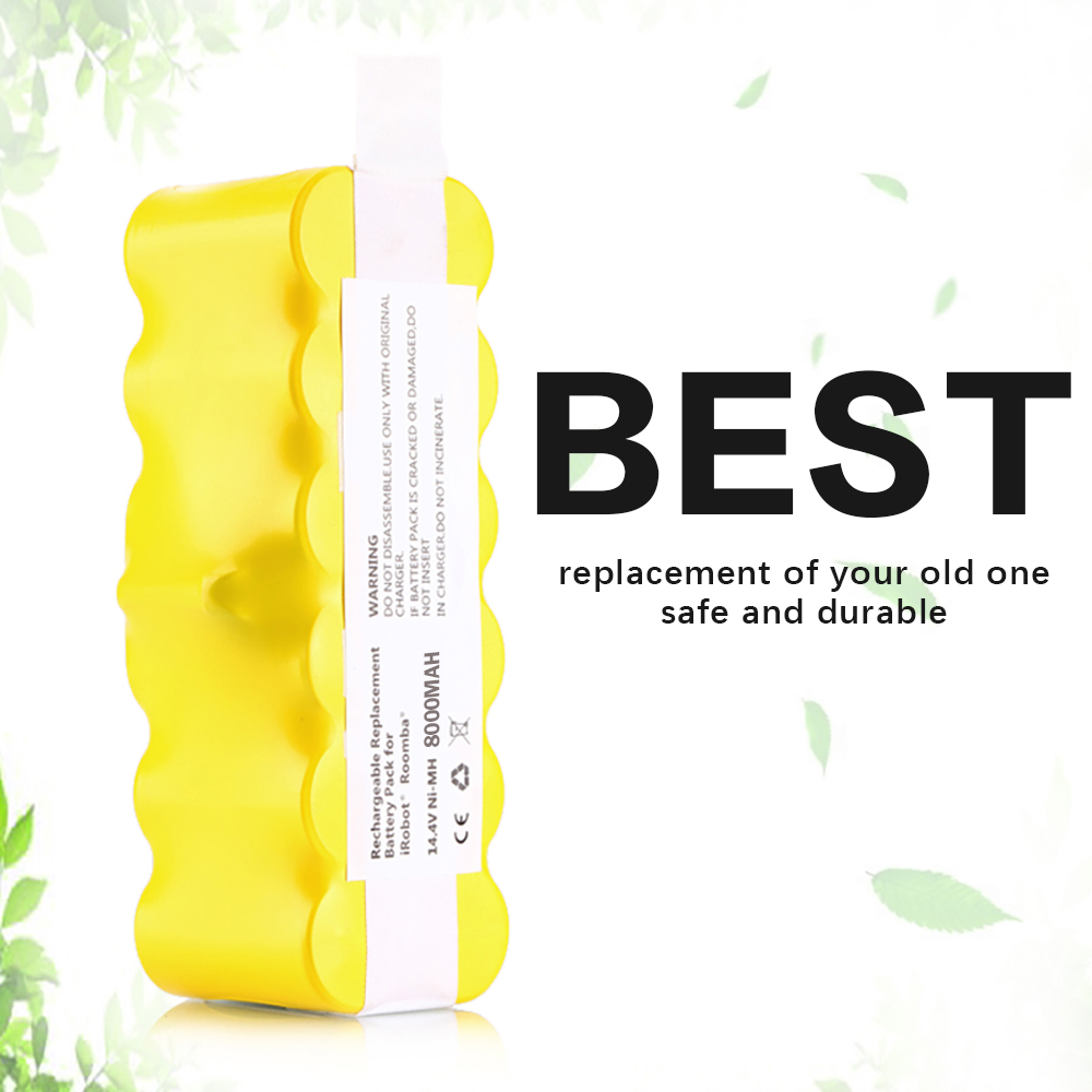 Pin NI-MH Cho Máy Hút Bụi iRobot Roomba (14.4V / 8000mAh)
