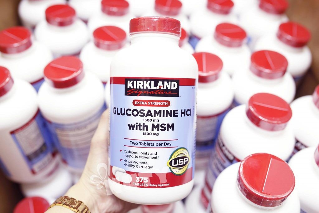 Glucosamine Mỹ Kirkland Signature Glucosamine HCL 1500mg With MSM 1500mg