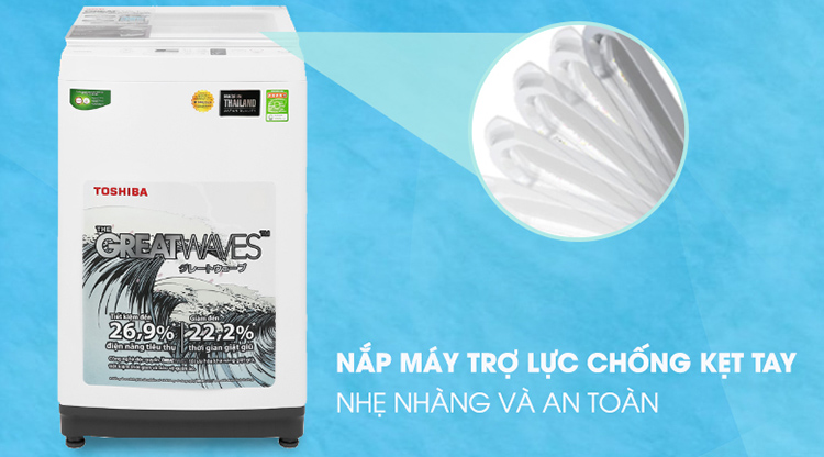 Máy Giặt Cửa Trên Toshiba AW-K900DV-WW (8kg) - Hàng Chính Hãng - Chỉ Giao tại HCM