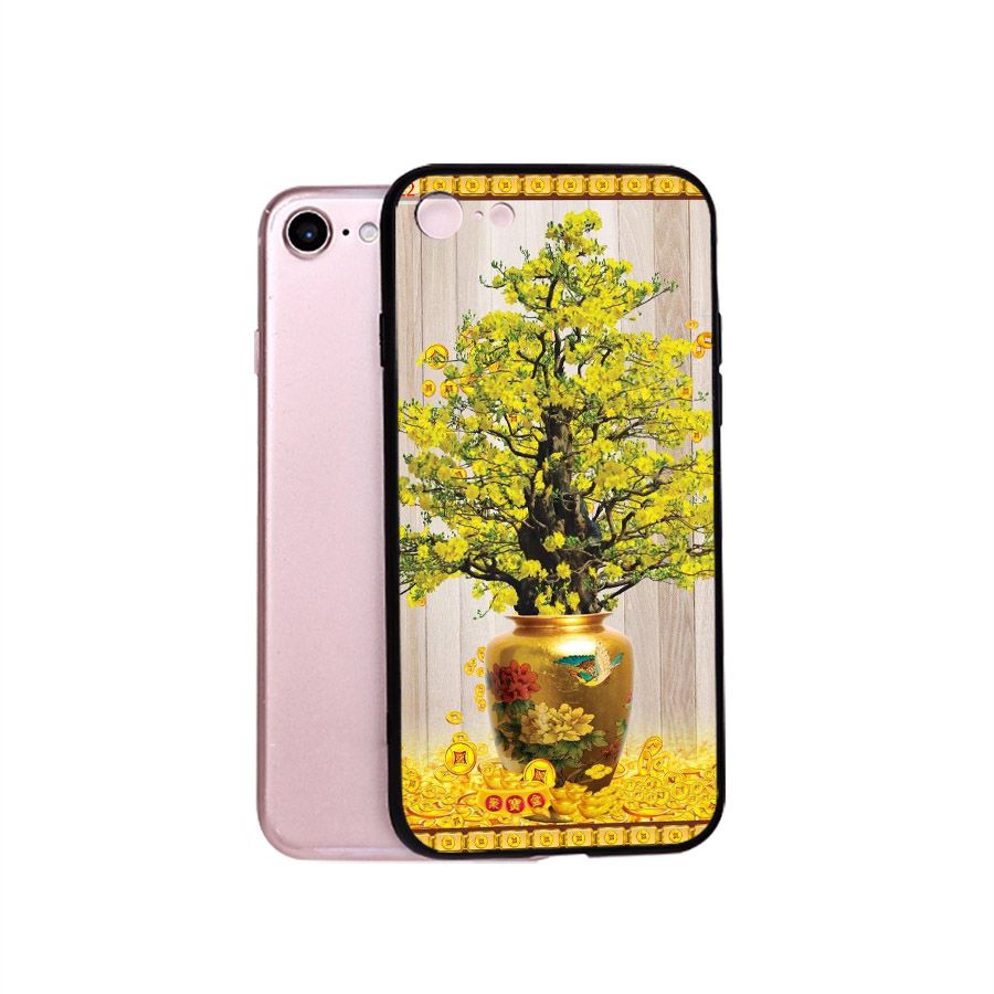 Ốp điện thoại dành cho máy iPhone 5/5s/se - Tranh Mai Đào MS MDAO018