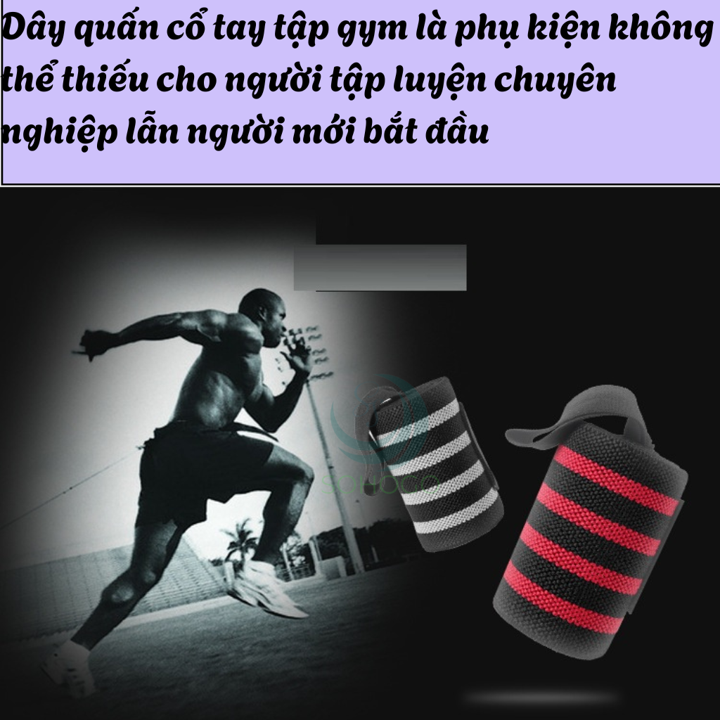 Bộ 2 Dây Quấn Cổ Tay Tập Gym Chống Trượt- Dây Hỗ Trợ Cổ Tay Khi Tập Tạ – Tập Lưng 2 Dây- Set 2 Đai Quấn Cổ Tay Chống Mỏi Khi Tập Thể Hình- Dây Quấn Tay Gym Tăng Lực Kéo – Bảo Vệ Cổ Tay 2 Cái– Co Giãn, Chống Trượt
