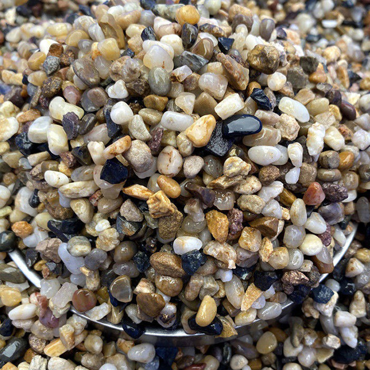 Sỏi Suối 3 Màu (1.2KG, size to ) - Trang Trí Bể Cá, Thủy Sinh, Tiểu Cảnh, Lọc Nước Hiệu Quả