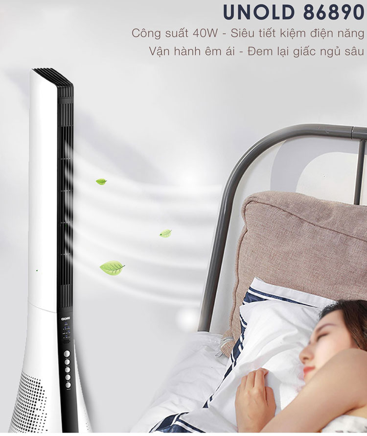 Quạt tháp kèm lọc không khí UNOLD 86890 - Model 2019