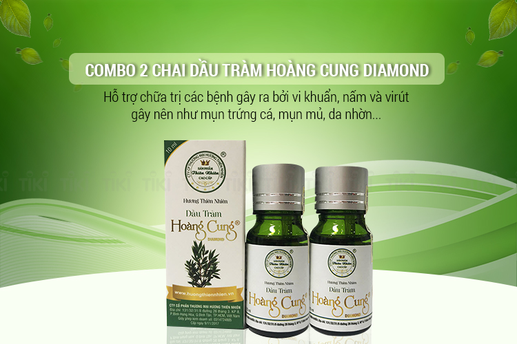 Combo 2 Chai Dầu Tràm Hoàng Cung Diamond
