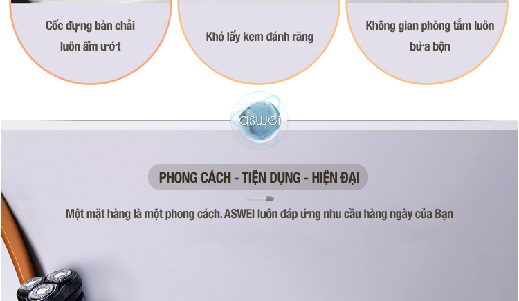 kệ để đồ nhà tắm aswei