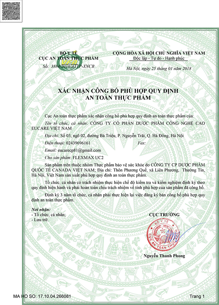 Hộp 60 Viên uống Glucosamine 1500mg giảm đau nhức xương khớp Flexmax