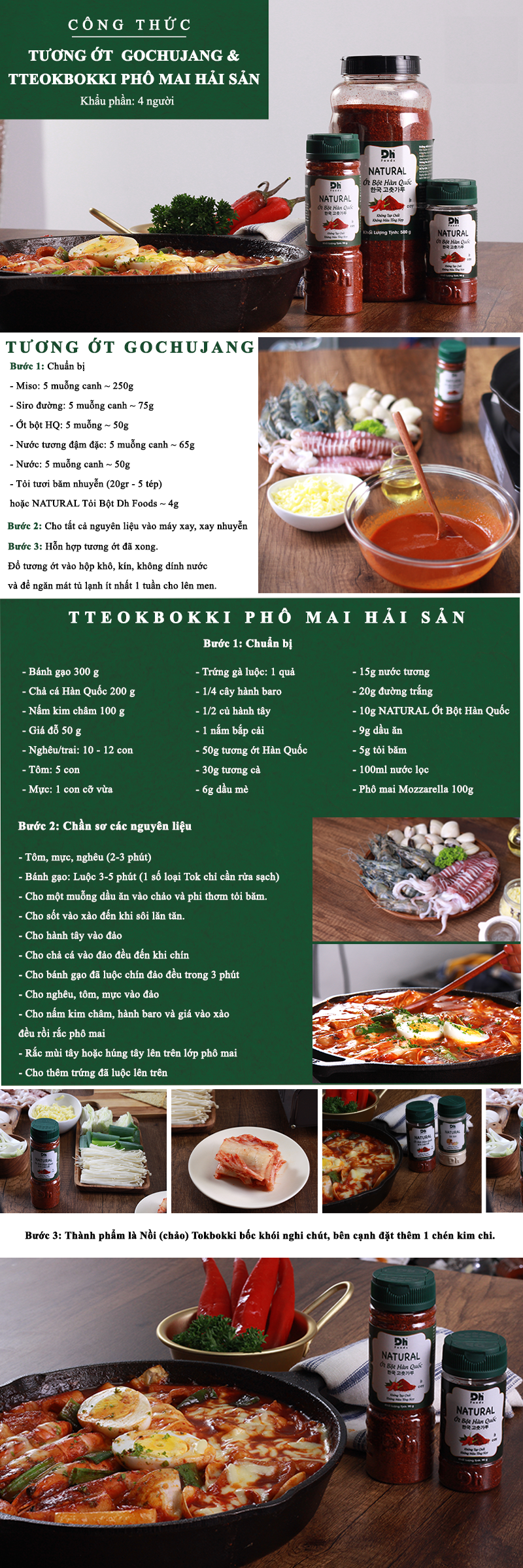 Combo 2 hũ Ớt Bột Hàn Quốc 45gr Dh Foods