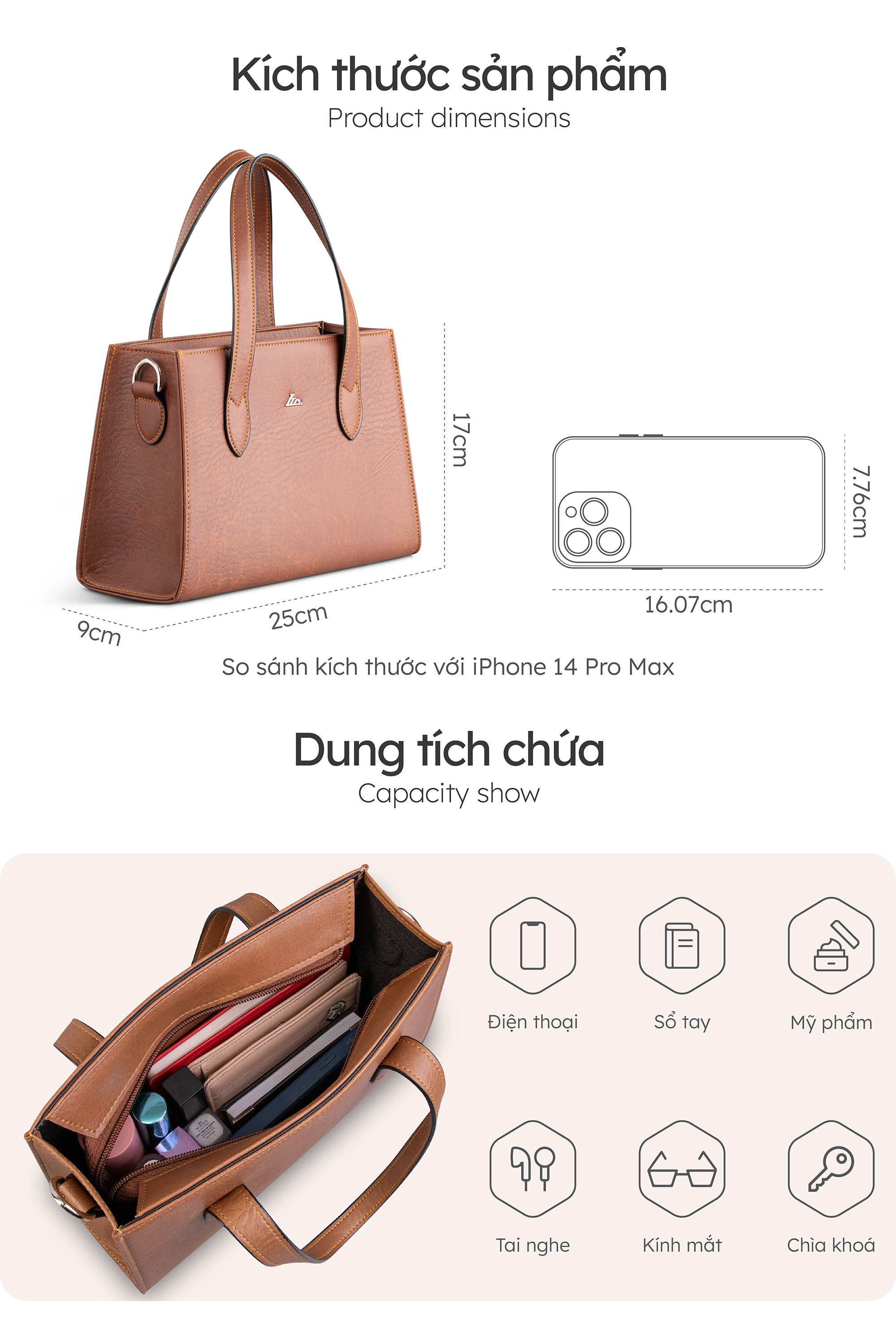 Túi Lata ( Thời trang nữ đơn giản - Túi đeo chéo da HN105 )