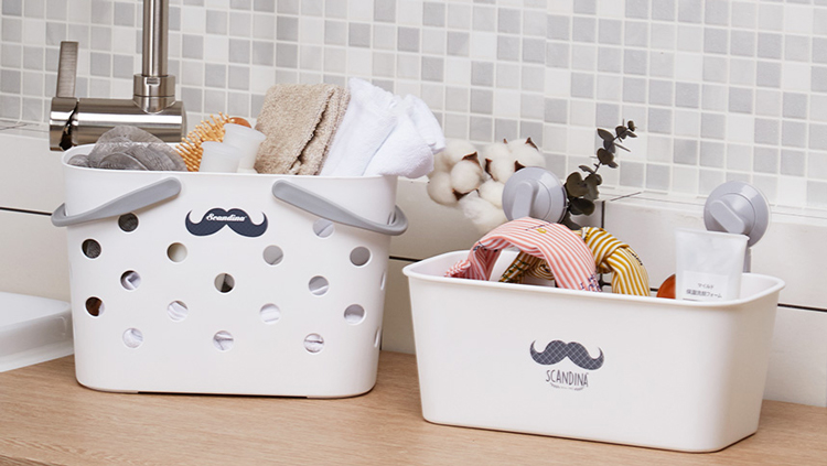Giỏ Đựng Đồ Đa Năng Shabath Trong Nhà Tắm, Có Mút Gắn Tường - L SA10074