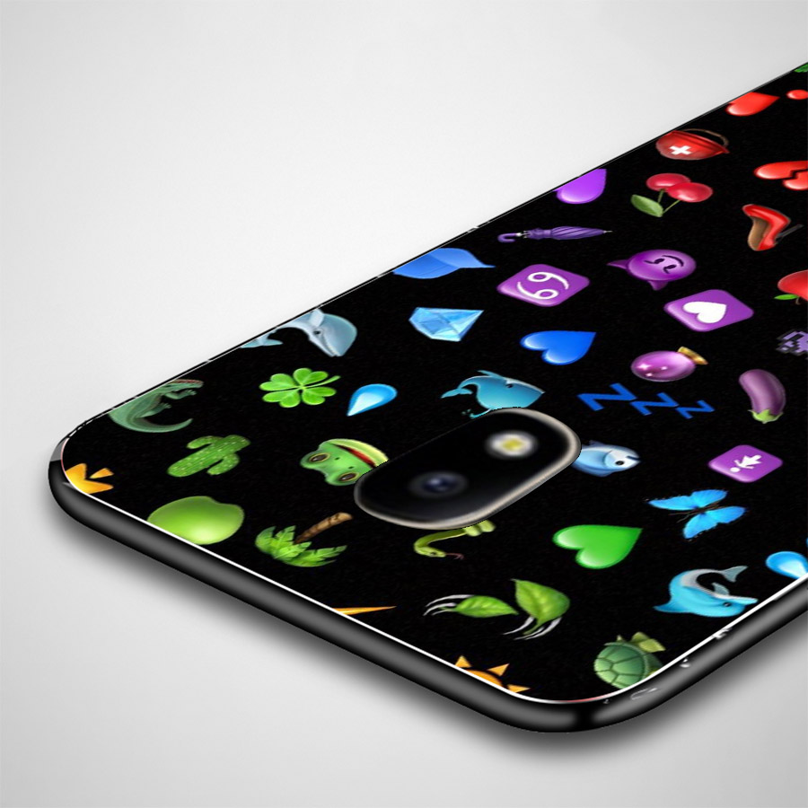 Ốp lưng cứng viền dẻo dành cho điện thoại Samsung Galaxy A7 2015 - emoji kute MS EMJKT035