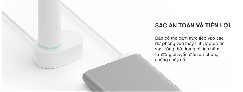 Bàn Chải Đánh Răng Xiaomi Mi Electric Toothbrush NUN4000CN (White) - Hàng Chính Hãng