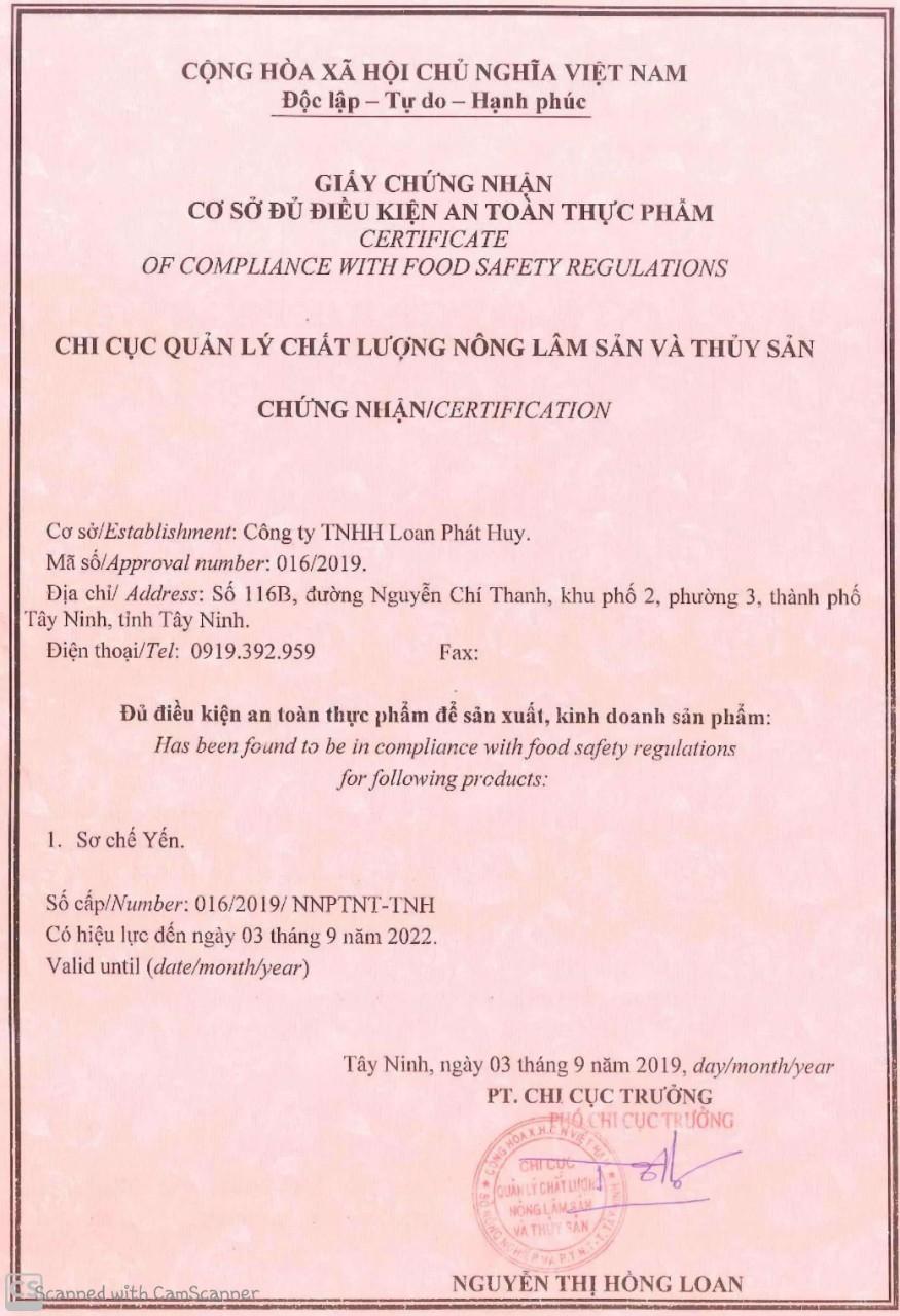 Yến Loan - Yến sào loại Cao Cấp thực phẩm chăm sóc sức khỏe, sắc đẹp dành cho người sành ăn (Hộp 50 Gram)