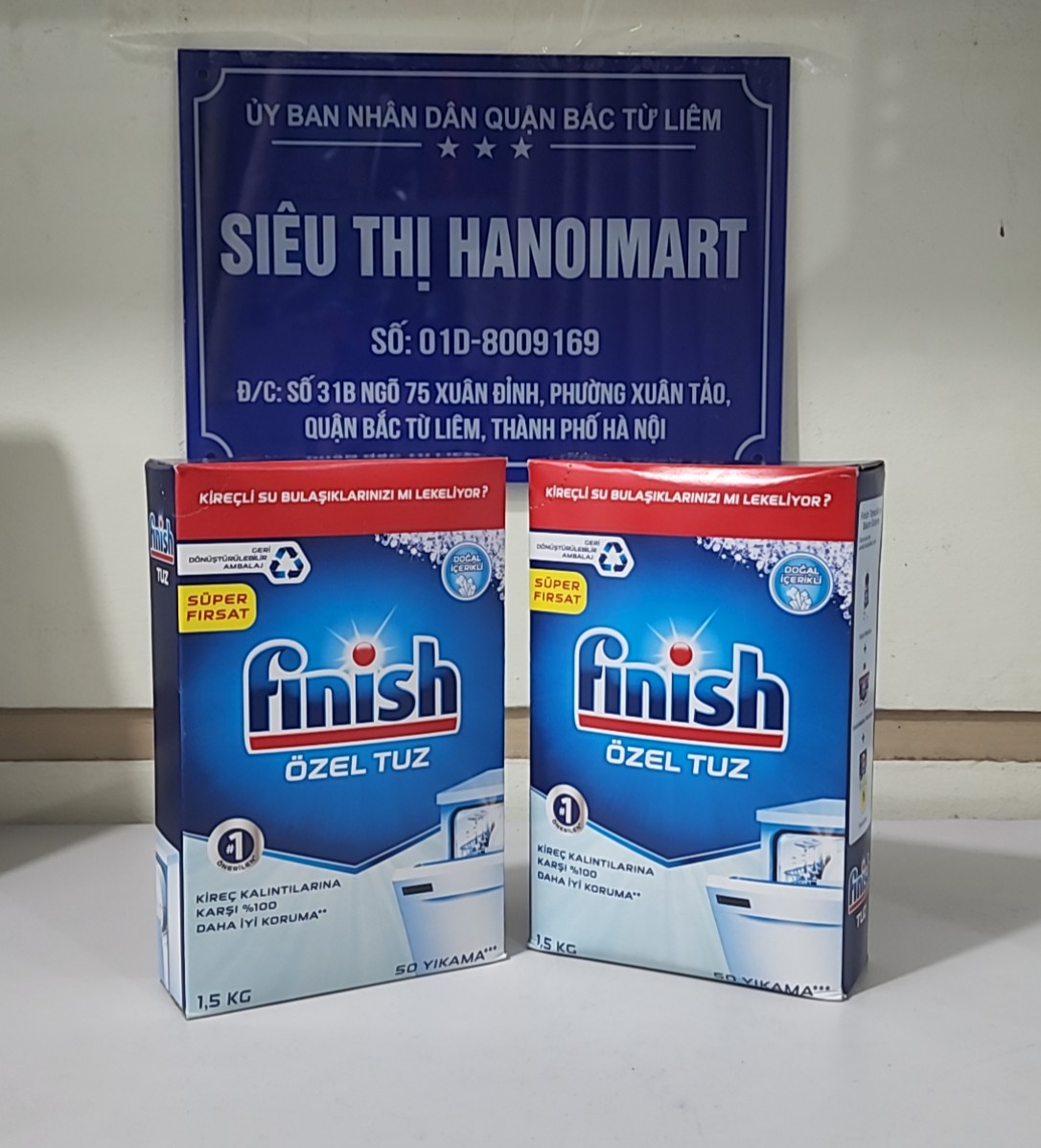 Muối rửa bát Finish 1,5 kg