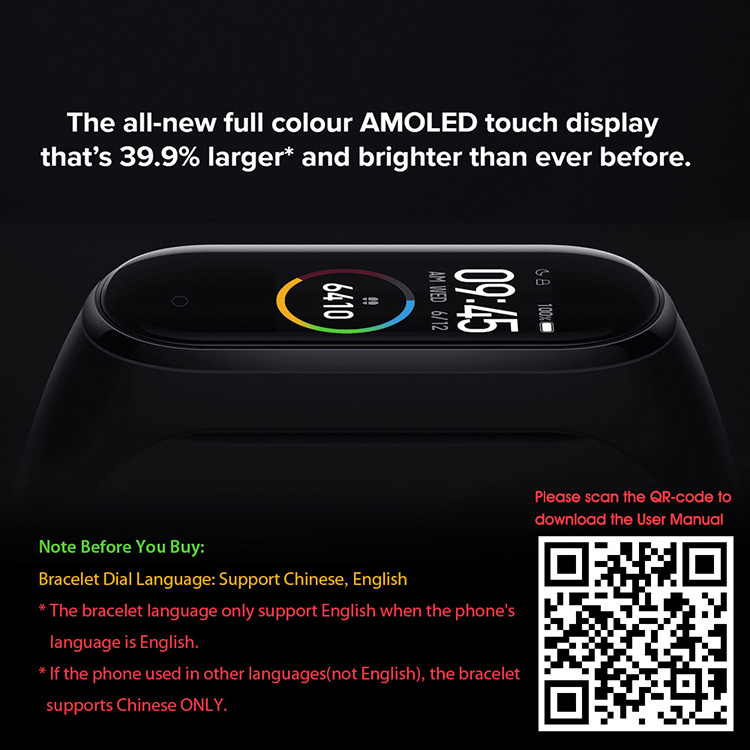 Vòng Đeo Tay Thông Minh Xiaomi Mi Band 4 (0.95 Inch) Vòng Đeo Tay Thông Minh Xiaomi Mi Band 4 (0.95 Inch)