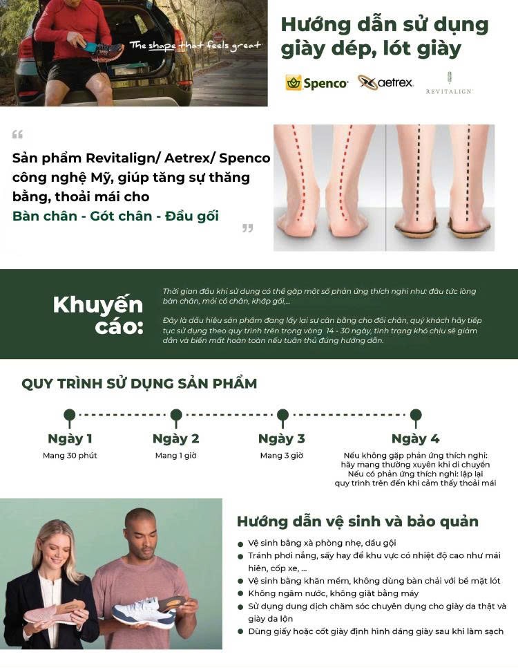 Lót Giày Hỗ Trợ Nâng Vòm Cho Bàn Chân Bẹt Spenco Total Support Max