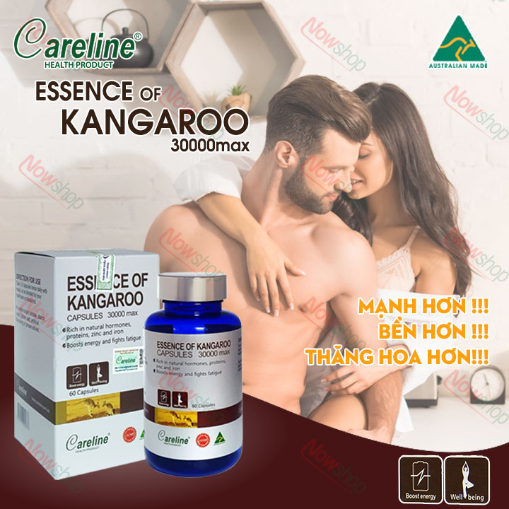 viên uống tăng cường sinh lý nam careline essence of kangaroo 30000max giúp bổ thận tráng dương 3