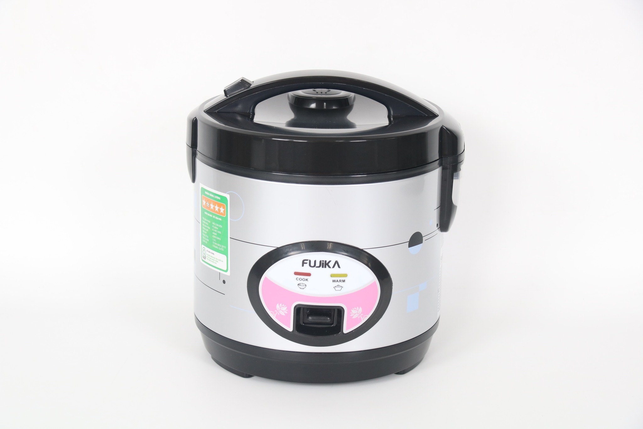 Nồi Cơm Điện 1L Fujika FJ-NC1005 Công Suất 400W Lồng Men Chống Dính Cho 2,3 Người Ăn (Mẫu Ngẫu Nhiên)-Hàng Chính Hãng