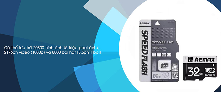 Thẻ Nhơ Mircro SD Card 32GB Remax C10 (Xám) - Hàng Chính Hãng