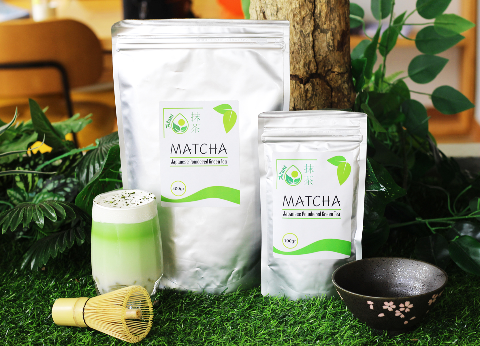 Bột Trà Xanh Nhật Bản Matcha Atani - 100% bột Matcha tự nhiên - Gói 500g Hàng nhập khẩu trực tiếp từ Nhật Bản 4