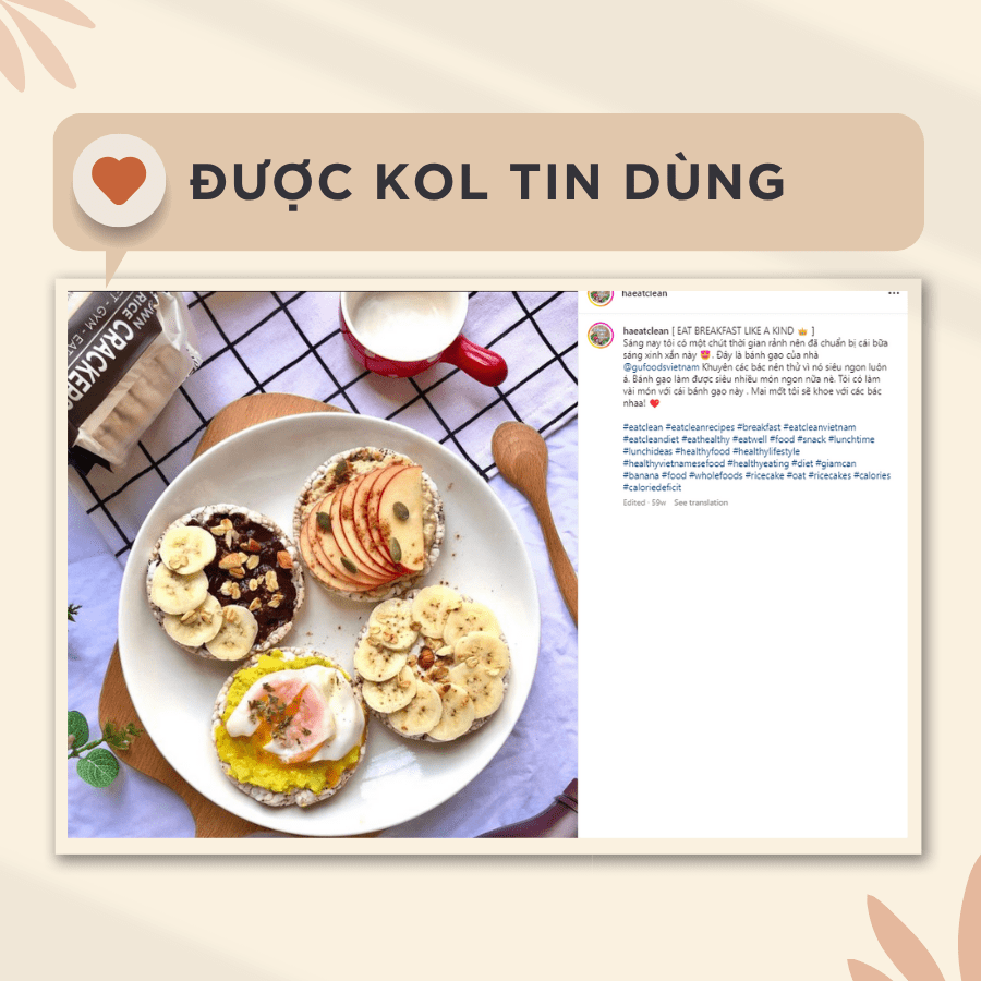 Bánh gạo lứt GUfoods (170g) - Không chiên dầu, Không đường, Từ gạo và ngũ cốc nguyên hạt, Lành mạnh, Phù hợp Eat clean, Ăn vặt healthy, Thực dưỡng, Tập gym, Thuần chay, Đa dạng hương vị