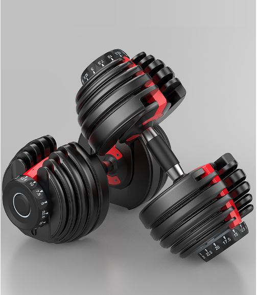 Một Bộ 2 Tạ Tay 48kg ,mỗi bên 24kg Điều Chỉnh Khóa Số Tự Động ( Tổng 48kg)Loại Cao Cấp Có Khay đựng